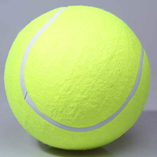 Zisemeil 24 cm Haustierspielzeug, Tennisball, Kauspielzeug, aufblasbarer Tennisball, charakteristisches Haustierspielzeug (gelb) von Zisemeil