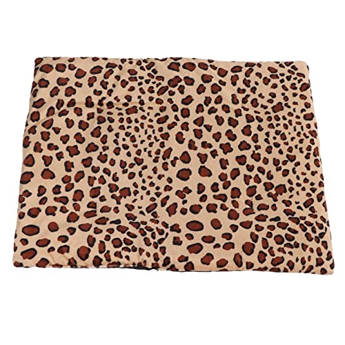 Zisemeil 37,8 x 47,8 cm USB-Heizmatte, Heizkissen, waschbar, faltbar, 3 Temperatureinstellungen, USB-Aufladung, Haustier-Heizkissen für Katzen und Hunde (Leopardenmuster) von Zisemeil