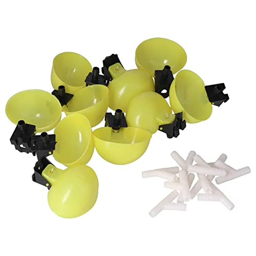 Zisemeil Automatische Bewässerung, große Geflügel-Trinkschale für Vögel, Tauben, Papageien (6mm) von Zisemeil