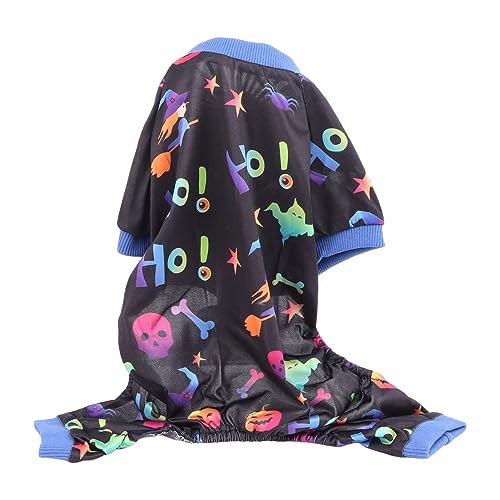 Zisemeil Halloween-Hunde-Overall, Halloween-Hunde-Pyjama, niedlich, stilvoll, bequem, 4-beiniger Haustier-Overall für Halloween-Mottoparty, Ferienhaus, Schlafen Zisemeil Halloween-Hunde-Overall, Halloween-Hunde-Pyjama, niedlich, stilvoll, bequem, 4-beiniger Haustier-Overall für Halloween-Mottoparty, Ferienhaus, Schlafen von Zisemeil