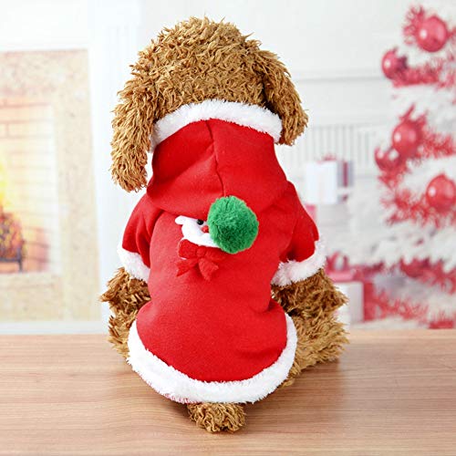Zisemeil Haustier Baumwolle süße Kleidung Weihnachten Kostüm Hoodie für Hunde und Katzen hält warm (XL) von Zisemeil
