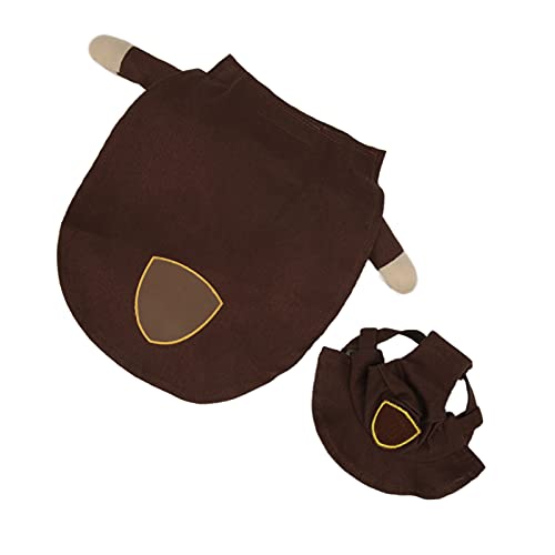 Zisemeil Lustige Hundekleidung, Hundekostüm, lustige Hunde Weihnachtskleidung mit Hut für kleine und mittelgroße Hunde im Urlaub (L) von Zisemeil