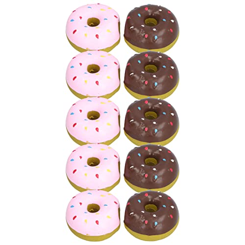 Zisemeil Quietschspielzeug für Hunde, Donut-Latex-Tierspielzeug, Latexspielzeug für Hunde, interaktives Latex-Quietschspielzeug für kleine mittelgroße Hunde, zufällige Farbe, 10 Stück Zisemeil Quietschspielzeug für Hunde, Donut-Latex-Tierspielzeug, Latexspielzeug für Hunde, interaktives Latex-Quietschspielzeug für kleine mittelgroße Hunde, zufällige Farbe, 10 Stück von Zisemeil