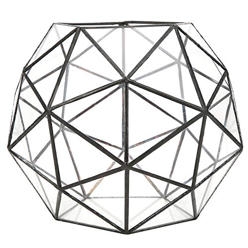 Zisemeil Spieltopf Eleganter Geometrischer Topf für Blumen Glastopf Pflanzen Behälter Landschaftsbau Zubehör von Zisemeil