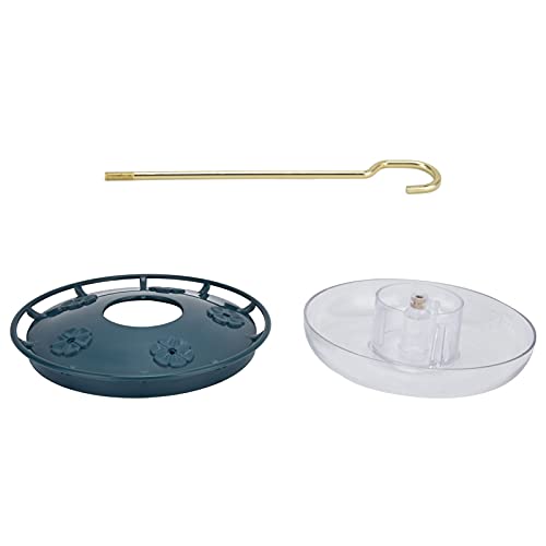 Zisemeil Vogelfutterspender zum Aufhängen, Hofform, transparenter hängender Vogelwasserspender für Garten, Terrasse (Grün) von Zisemeil