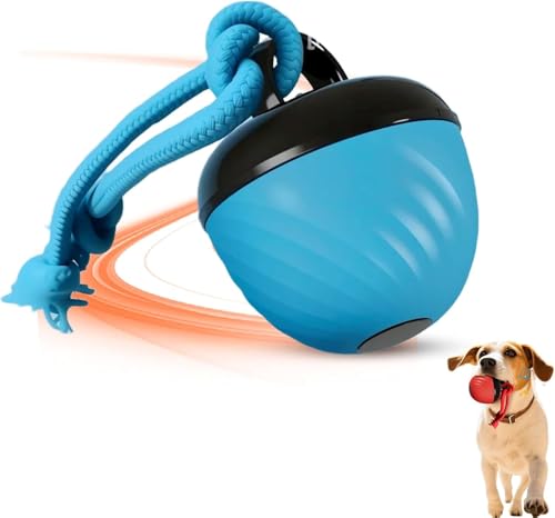 Ziswin Interaktiver Spielball Für Hunde, Moving Dog Ball Für Hunde, Hundeball Elektrisch Intelligentes Hundespielzeug Ball Mit Schnur Hund,Bekämpfen Sie Langweiliges Spielzeug, Hundeball (A) von Ziswin