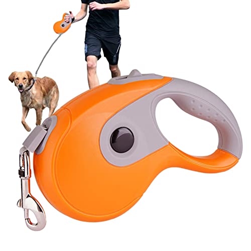 Einziehbare Leine - Hundeleine Große Hunde | Kleine Hundeleine mit ergonomischem, rutschfestem Griff, explosionsgeschützter, elastischer Verriegelung, 360-Grad-Drehung ohne Verklemmen Ziurmut von Ziurmut