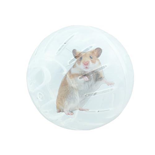 Hamsterball, Hamster-Laufbälle, Kleintier-Übungsbälle, niedliche Joggingbälle, Spielzeug, Übungsrad, Käfigzubehör für Hamster, Goldener Bär, transparente Hamsterbälle, entlasten von Ziurmut