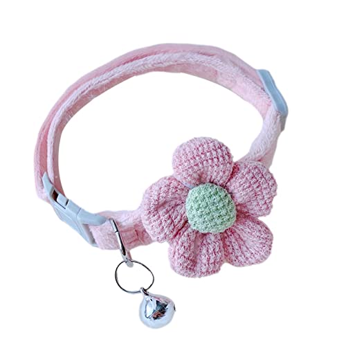 Katzenhalsband, Blume mit Glöckchen, verstellbares Katzenhalsband, Katzenhalsband, niedliches Katzenhalsband, Blumenmuster, Halsband für Haustiere im Alltag und zur Dekoration Katzenhalsband, Blume mit Glöckchen, verstellbares Katzenhalsband, Katzenhalsband, niedliches Katzenhalsband, Blumenmuster, Halsband für Haustiere im Alltag und zur Dekoration von Ziurmut