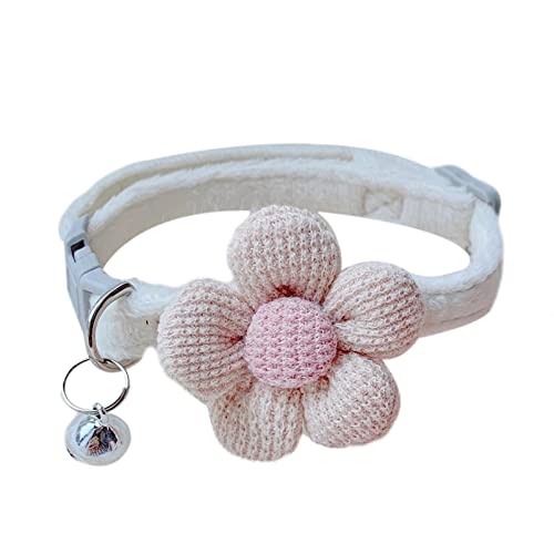 Katzenhalsband, Blume mit Glöckchen, verstellbares Katzenhalsband, Katzenhalsband, niedliches Katzenhalsband, Blumenmuster, Halsband für Haustiere im Alltag und zur Dekoration Katzenhalsband, Blume mit Glöckchen, verstellbares Katzenhalsband, Katzenhalsband, niedliches Katzenhalsband, Blumenmuster, Halsband für Haustiere im Alltag und zur Dekoration von Ziurmut