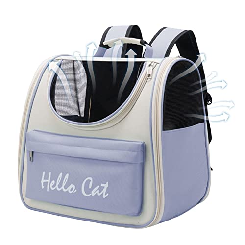 Kitty Rucksack, 35,6 x 33 x 24,9 cm, faltbarer Katzenrucksack, Tragegriff, Welpenrucksack, modischer Haustier-Tragerucksack für Welpen, große Katzen Kitty Rucksack, 35,6 x 33 x 24,9 cm, faltbarer Katzenrucksack, Tragegriff, Welpenrucksack, modischer Haustier-Tragerucksack für Welpen, große Katzen von Ziurmut