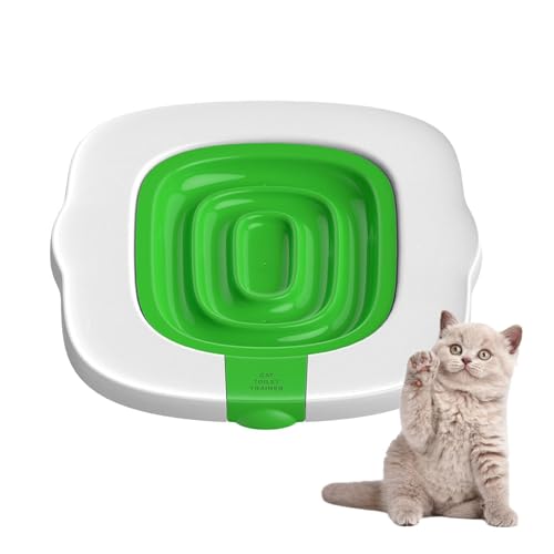 Toilettentoiletten-Trainer, 40,8 x 37 cm, tragbare Katzentoilette für Training, professionelle Toilette, Katzentoiletten-Trainer, Kätzchen-Zugsystem für jede Katze, jedes Alter, Rasse Toilettentoiletten-Trainer, 40,8 x 37 cm, tragbare Katzentoilette für Training, professionelle Toilette, Katzentoiletten-Trainer, Kätzchen-Zugsystem für jede Katze, jedes Alter, Rasse von Ziurmut