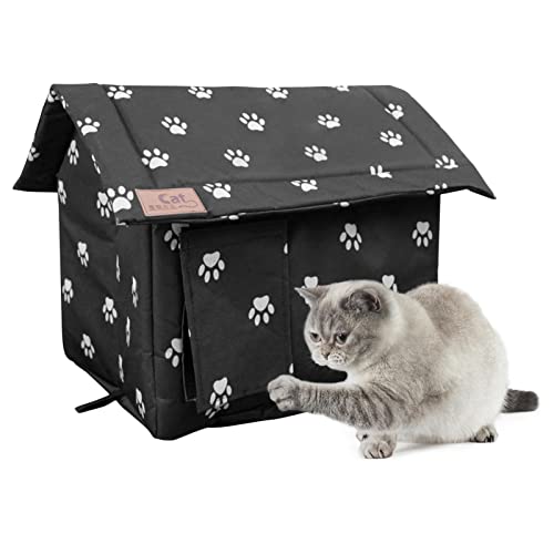 Warmes Katzenhaus 30 cm Oxford-Tuch Isoliertes Katzenhaus Wasserdichte Katzenselter Außen Katzenhaus Wetterfestes Katzenhaus Warmes Katzenhaus Bett Warmes Katzenhaus 30 cm Oxford-Tuch Isoliertes Katzenhaus Wasserdichte Katzenselter Außen Katzenhaus Wetterfestes Katzenhaus Warmes Katzenhaus Bett von Ziurmut