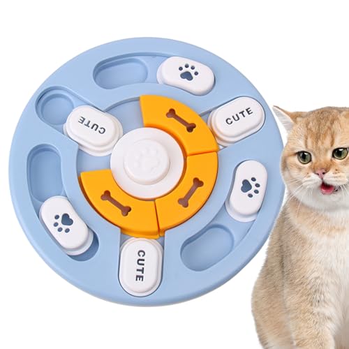 Ziurmut Haustier-Futterspielzeug, Katzenfutternapf, langsamer Futternapf - Lustiger interaktiver Futternapf | Entwicklungsspielzeug für gesunde Ernährung, Slow-Food-Futterspender für Katzen, von Ziurmut