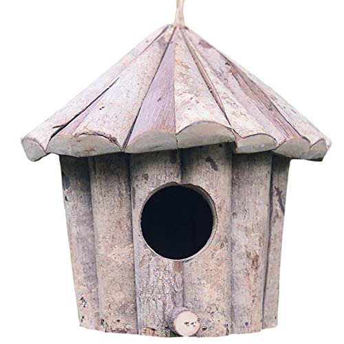 Ziurmut Kolibri-Haus aus , natürliches , Kolibri-Häuser zum Aufhängen im Freien, Haustierhütte für Zaunkönig, Schwalbe, Spatzen, Kolibri, Finkenhäuser von Ziurmut