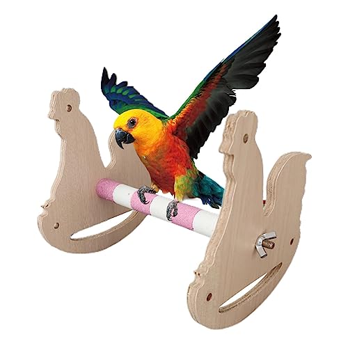Ziurmut für Papageien - Vogelsitzständer aus Holz zum Spielen,Einfache Installation, stabile Basis, Desktop-Trainingszubehör für Sittiche, Sittiche, Nymphensittiche und Vögel von Ziurmut
