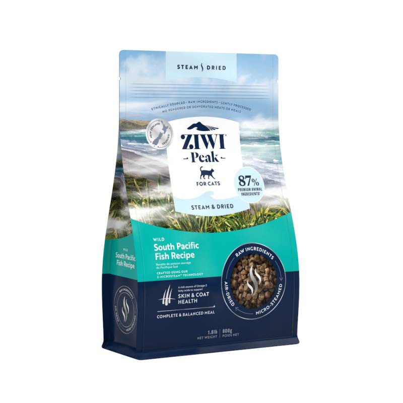 Ziwi Peak Steam & Dried zum Sonderpreis! - 800 g Wilder Südpazifik Fisch von Ziwipeak
