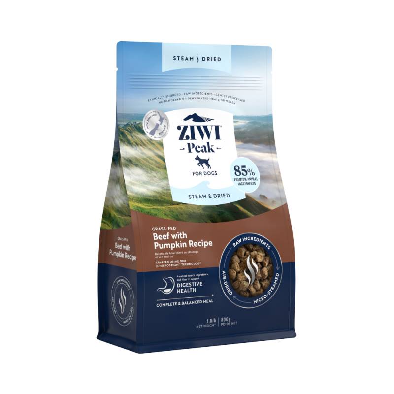 Ziwi Peak zum Sonderpreis! - 800 g Steam & Dried Rind mit Kürbis von Ziwipeak