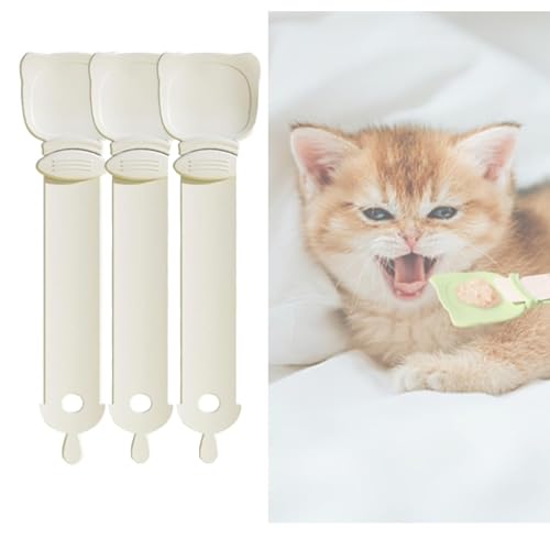 Ziyaeru Katzenfutter Löffel Katze Streifen Feeder Lebensmittelqualität Katze Nassleckerli Spender Löffel Einfache Katzenfutter Fütterungslöffel Langer Griff Katzenstreifen Quetschlöffel Hund Feeder Ziyaeru Katzenfutter Löffel Katze Streifen Feeder Lebensmittelqualität Katze Nassleckerli Spender Löffel Einfache Katzenfutter Fütterungslöffel Langer Griff Katzenstreifen Quetschlöffel Hund Feeder von Ziyaeru