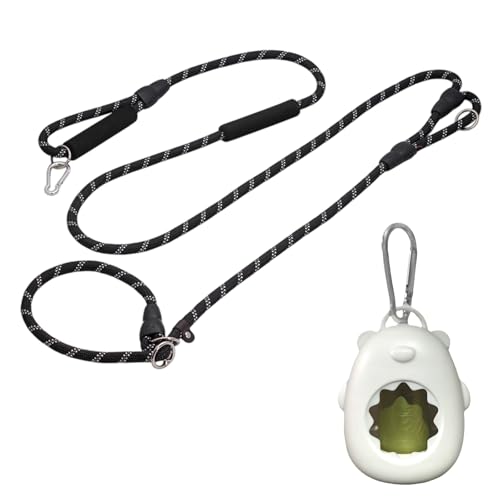 2.6M Hundeleine, Robustes Nylon hundeleine mit Schnalle, Reflektierende Starker Zug führleine Hund für mittelgroße und große Hunde(über 15 kg) zum Spazierengehen Trainieren und Auslauf von Ziyonix