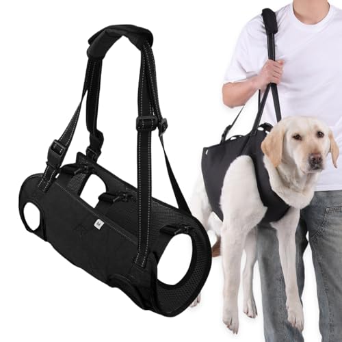 Hunde Tragehilfe, Tragehilfe Hund Treppe Verstellbare Gehhilfe für Hunde, Hundeliftgeschirr für Hinterbeine Hundegeschirr Heben mit Griffen für Gelenkverletzungen,Arthritis, Stabilitätsverlust hunde,M Hunde Tragehilfe, Tragehilfe Hund Treppe Verstellbare Gehhilfe für Hunde, Hundeliftgeschirr für Hinterbeine Hundegeschirr Heben mit Griffen für Gelenkverletzungen,Arthritis, Stabilitätsverlust hunde,M von Ziyonix