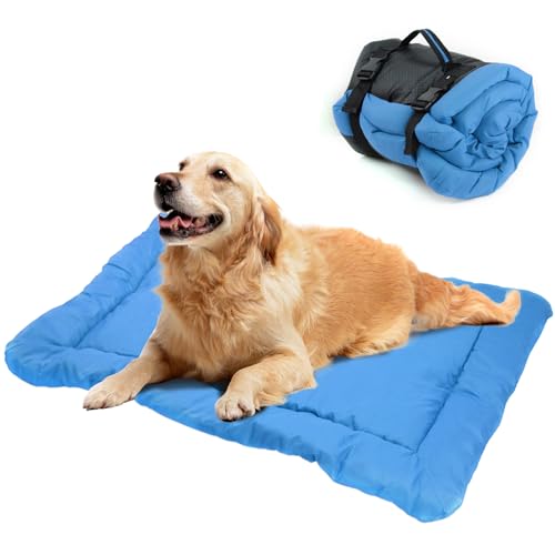 Zjyufy Große Hundebett-Matte, 90 x 60 cm, waschbar, rutschfest, für den Außenbereich, wasserdichte Hundematte für kleine/mittelgroße/große Hunde und Katzen von Zjyufy