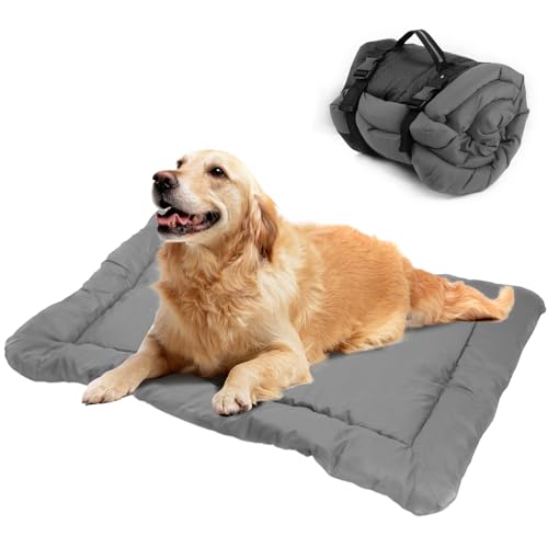 Zjyufy Große Hundebett-Matte, 90 x 60 cm, waschbar, rutschfest, für den Außenbereich, wasserdichte Hundematte für kleine/mittelgroße/große Hunde und Katzen von Zjyufy