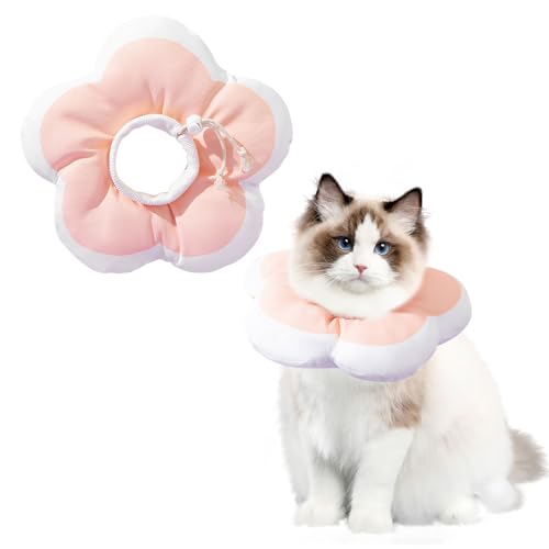 Zjyufy Katzenkegel, Katzenkegelhalsband, weich, Katzen-Genesungshalsband mit verstellbarem Hals, weiches elisabethanisches Halsband nach Operationen, Anti-Biss/Lecken für Katze und Hund Zjyufy Katzenkegel, Katzenkegelhalsband, weich, Katzen-Genesungshalsband mit verstellbarem Hals, weiches elisabethanisches Halsband nach Operationen, Anti-Biss/Lecken für Katze und Hund von Zjyufy