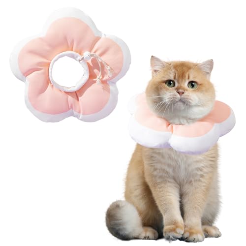 Zjyufy Katzenkegel, Katzenkegelhalsband, weich, Katzen-Genesungshalsband mit verstellbarem Hals, weiches elisabethanisches Halsband nach Operationen für Haustiere, Anti-Biss/Lecken für Katze und Hund Zjyufy Katzenkegel, Katzenkegelhalsband, weich, Katzen-Genesungshalsband mit verstellbarem Hals, weiches elisabethanisches Halsband nach Operationen für Haustiere, Anti-Biss/Lecken für Katze und Hund von Zjyufy
