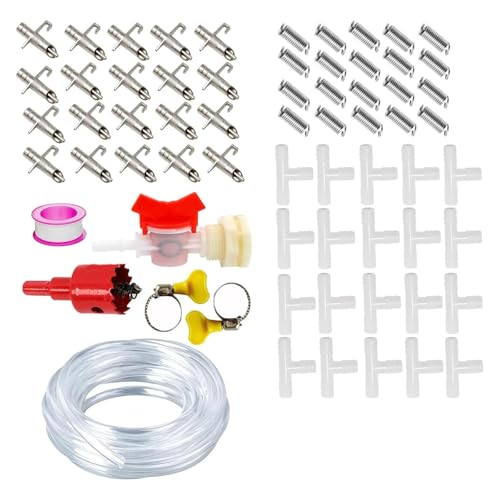 10/20 Seiten Kaninchen Trinksystem Kits Mit Antikorrosion Brustwarzentrinker Und Flexibles Schlauch Für Kleine Tierische Käfigkäfig Kaninchen Trinkwassersysteme von Zkydhbd