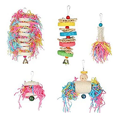 5 Stück Vogel Kleine Papagei Kauen Käfig Futtersuche Hängespielzeug für Sittiche Liebe Vögel Wellensittiche 5 Stück Vogel Kleine Papagei Kauen Käfig Futtersuche Hängespielzeug für Sittiche Liebe Vögel Wellensittiche von Zkydhbd