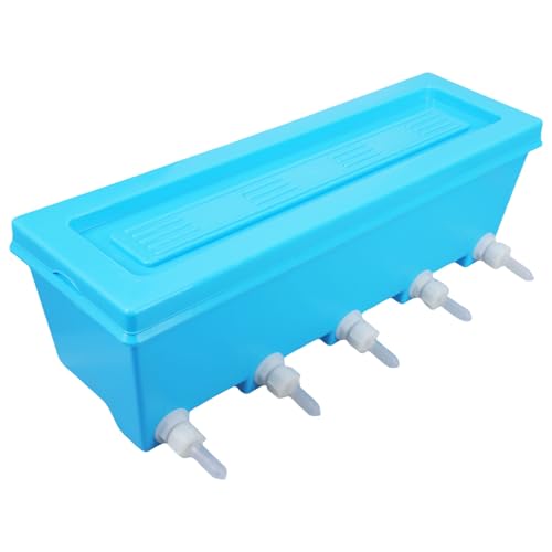 Zkydhbd Hochleistungs Multi Fütterungsflasche Mit 5 Zitzen Für Lammschweine Fohlen Hängende Design Farm Viehzubehör von Zkydhbd