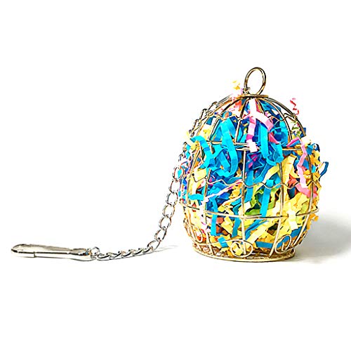 Pet Bird Edelstahl Käfigfuttermittel Papageien Futterbehälter Metall Hanging Birdfeeder Für Kleine Sittiche Cockatiels Papageien Lieben Vögel Finken von Zkydhbd