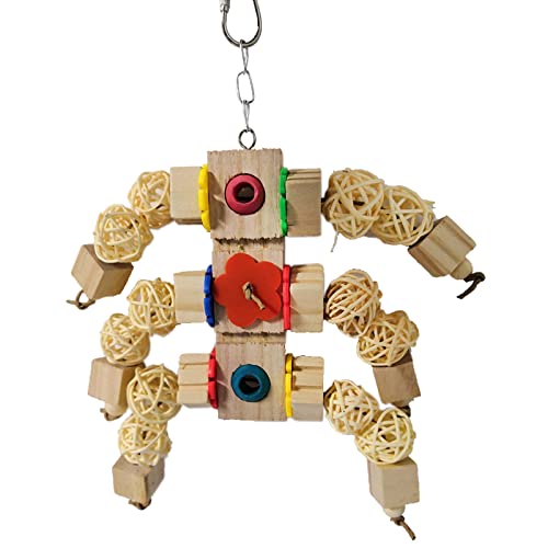 Zkydhbd Vögel Hängen Kauspielzeug Sittich Papagei Holzblock Spielen Interaktives Spielzeug Geschenk Für Vogelliebhaber Zkydhbd Vögel Hängen Kauspielzeug Sittich Papagei Holzblock Spielen Interaktives Spielzeug Geschenk Für Vogelliebhaber von Zkydhbd