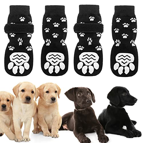 2 Paar rutschfeste Hundesocken, Haustierpfotenschutz, Hundekrallensocken, Anti-Grip-Hundesocken, Pfotenstopp zu lecken, Hundestiefel, Pfotenschutz, Hausschuhe für Hunde, Haustier, drinnen und draußen, 2 Paar rutschfeste Hundesocken, Haustierpfotenschutz, Hundekrallensocken, Anti-Grip-Hundesocken, Pfotenstopp zu lecken, Hundestiefel, Pfotenschutz, Hausschuhe für Hunde, Haustier, drinnen und draußen, von Zngou