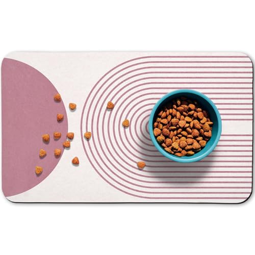 Hundefuttermatten für Böden, wasserdicht, Katzen-Wassernapf, saugfähige Matte, Platzsets für Futter und Wasser, Rosa, Bohemia, 61 x 81,3 cm Hundefuttermatten für Böden, wasserdicht, Katzen-Wassernapf, saugfähige Matte, Platzsets für Futter und Wasser, Rosa, Bohemia, 61 x 81,3 cm von Zoeeya