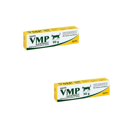 Zoetis VMP Katzenpaste | Doppelpack | 2 x 50 g | Ergänzungsfuttermittel für Katzen | Kann dabei helfen Mangelerscheinungen auszugleichen | Mit Mineralstoffen und Vitaminen von Zoetis