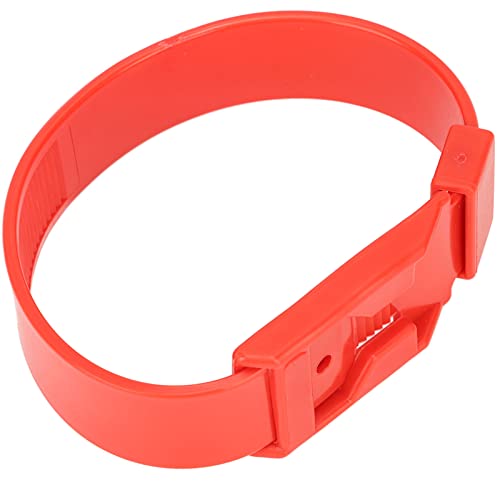 10 Packziegenkragen, einstellbare Schafkragen, Identifikationsschafsbänder für Schaf -Schaf -Kuhzubehör für landwirtschaftliche Tiere (36cm Red) von Zoeyilan
