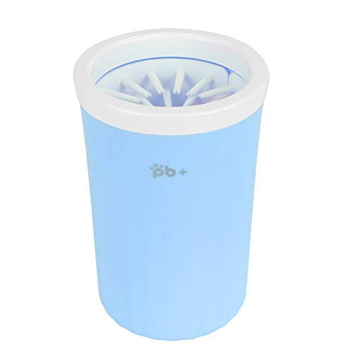 Zoeyilan Hundefußreiniger, tragbarer Waschbecher für Hunde, Haustierfußreiniger, tragbarer Hundefußwascher, einfach zu zerlegen und zu installieren für schlammige Füße (Blau) von Zoeyilan