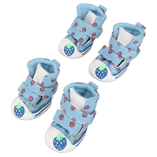 Hundeschuhe, atmungsaktives Segeltuch, niedliche Erdbeer-Hundestiefel, atmungsaktive Hundestiefel für den Sommer, heißes Pflaster für kleine, mittelgroße und große Hunde (Typ 5 (8,3 x 8,3 x 3,5 Zoll)) Hundeschuhe, atmungsaktives Segeltuch, niedliche Erdbeer-Hundestiefel, atmungsaktive Hundestiefel für den Sommer, heißes Pflaster für kleine, mittelgroße und große Hunde (Typ 5 (8,3 x 8,3 x 3,5 Zoll)) von Zoeyilan