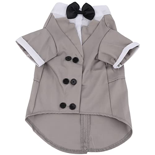 Stilvolles Anzug-Fliege-Kostüm, formelle Hundekleidung, Hemd-Kostüm, Hochzeitskleidung, Party-Fliege-Anzug, Hundeprinz-Hochzeits-Fliege-Anzug für Hochzeit, Party, Veranstaltung, (L) von Zoeyilan