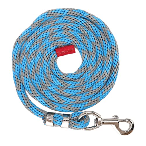 Strapazierfähige Führstricke aus Seil, Hundeleine, Führstrick mit Haken aus Legierung, zur Befestigung am Halfter oder Geschirr für große und mittelgroße Hunde beim Wandern, (Blaugrau) von Zoeyilan