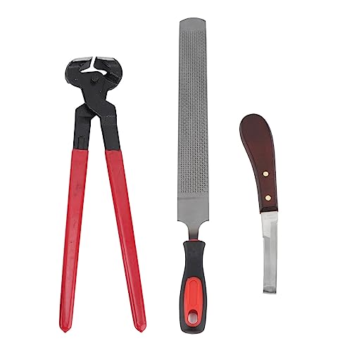Zoeyilan Farrier -Werkzeug -Kit, Pferde Hoof Trimmers Tool, professionelle Hufschneider -Huftzugwerkzeuge, Huftzähler für Pferde Rinder Schaf Esel Esel von Zoeyilan