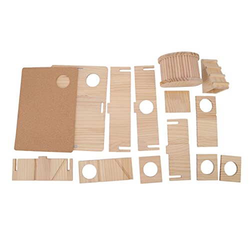 Zoeyilan Hamster-Leiterhaus aus Holz, Hamster-Versteck, Hamster-Plattform, verschleißfeste Hamster-Plattform mit Versteck für kleine Haustiere, Chinchilla-Kaninchen Zoeyilan Hamster-Leiterhaus aus Holz, Hamster-Versteck, Hamster-Plattform, verschleißfeste Hamster-Plattform mit Versteck für kleine Haustiere, Chinchilla-Kaninchen von Zoeyilan