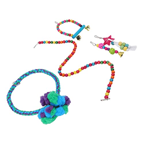Zoeyilan Vogel-Sittich-Spielzeug, Vogel-Papageien-Schaukel-Kauspielzeug-Set, Vogel-Plattformständer, Schaukel-hängendes Kauspielzeug mit Haken für Sittiche, Sittiche, Nymphensittiche, Zoeyilan Vogel-Sittich-Spielzeug, Vogel-Papageien-Schaukel-Kauspielzeug-Set, Vogel-Plattformständer, Schaukel-hängendes Kauspielzeug mit Haken für Sittiche, Sittiche, Nymphensittiche, von Zoeyilan