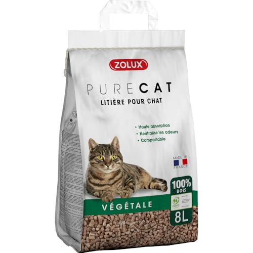 Purecat Holzstreu, Granulat, 8 Liter Purecat Holzstreu, Granulat, 8 Liter von Zolux