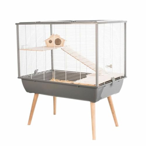 Zolux Neo Silta Kleintierkäfig L 77,5 x T 47,5 x H 87,5 cm, Grau von Zolux