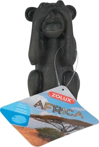 Zolux Afrika Affe Ich sehe keine Dekoration für Aquarien von Zolux