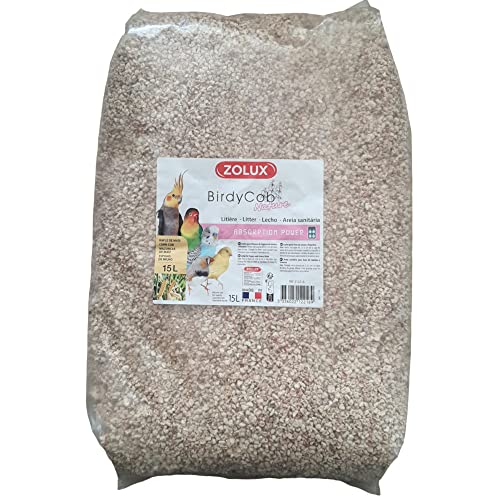 Zolux - Birdycob Nature Einstreu für Vögel, 15 l, 5,1 kg Zolux - Birdycob Nature Einstreu für Vögel, 15 l, 5,1 kg von Zolux