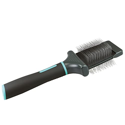 Zolux-Bürste, doppelt, flexibel, Größe M, 7,2 x 5,5 x 21 cm, ANAH Produktreihe für Hunde ZO-470810 von Zolux